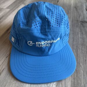 NWT Endorphins Running Blue Mesh Adjustable Snap Back Hat